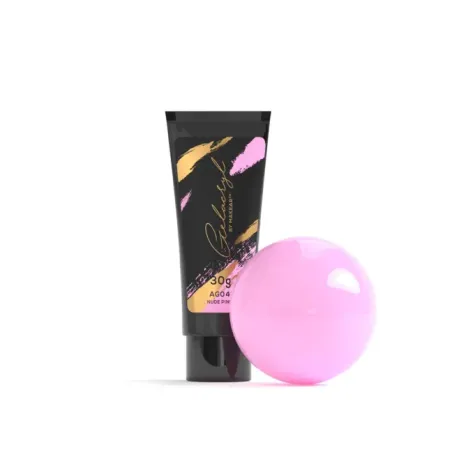 Polygel Acrygel GELACRYL NUDE PINK Makear 30 gr, unghie Makear, ACRYGEL unghie.