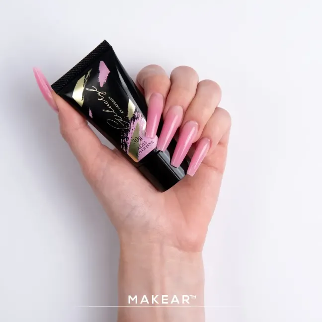 Polygel Acrygel GELACRYL COVER PINK Makear 30 gr, unghie Makear, ACRYGEL unghie.