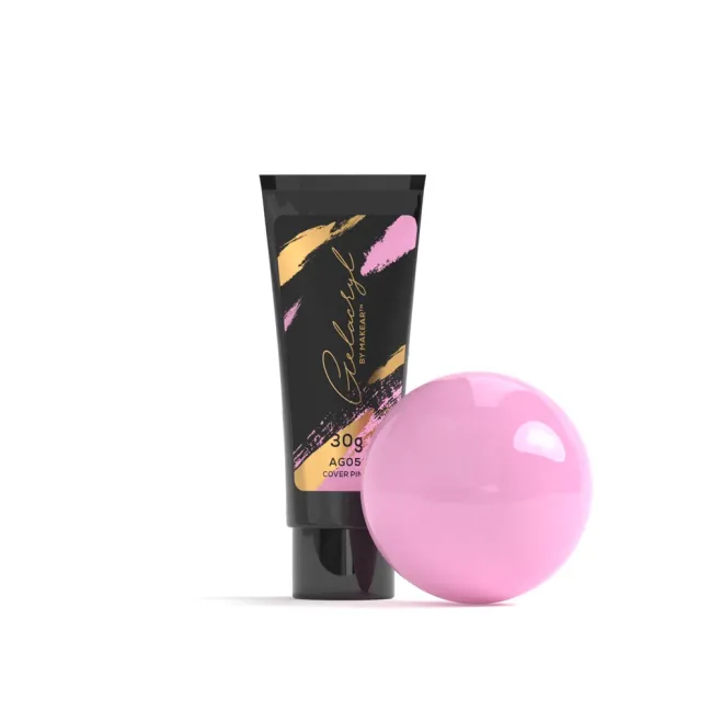 Polygel Acrygel GELACRYL COVER PINK Makear 30 gr, unghie Makear, ACRYGEL unghie.