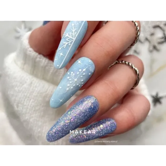 Semipermanente Polish GLITTER DIAMOND S47 Makear 8 gr, unghie Makear, SEMIPERMANENTI unghie.