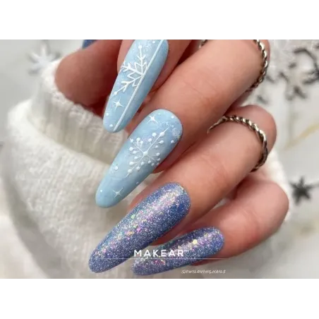 Semipermanente Polish GLITTER DIAMOND S47 Makear 8 gr, unghie Makear, SEMIPERMANENTI unghie.