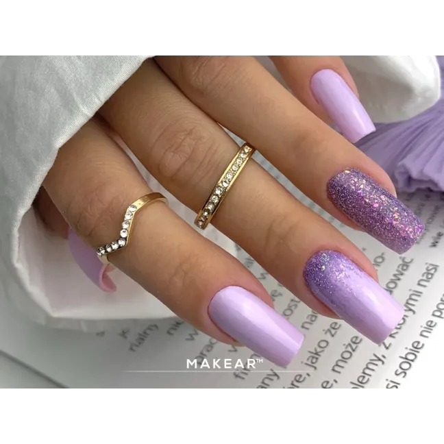 Semipermanente Polish GLITTER DIAMOND S46 Makear 8 gr, unghie Makear, SEMIPERMANENTI unghie.