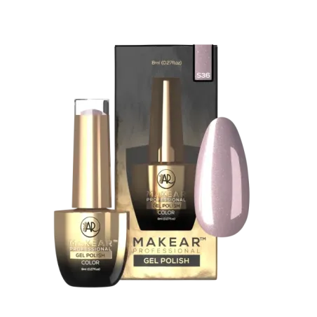 Semipermanente Polish GLITTER DIAMOND S36 Makear 8 gr, unghie Makear, SEMIPERMANENTI unghie.
