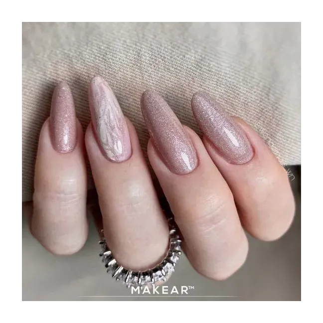 Semipermanente Polish GLITTER DIAMOND S34 Makear 8 gr, unghie Makear, SEMIPERMANENTI unghie.