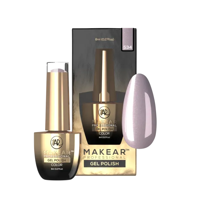 Semipermanente Polish GLITTER DIAMOND S34 Makear 8 gr, unghie Makear, SEMIPERMANENTI unghie.