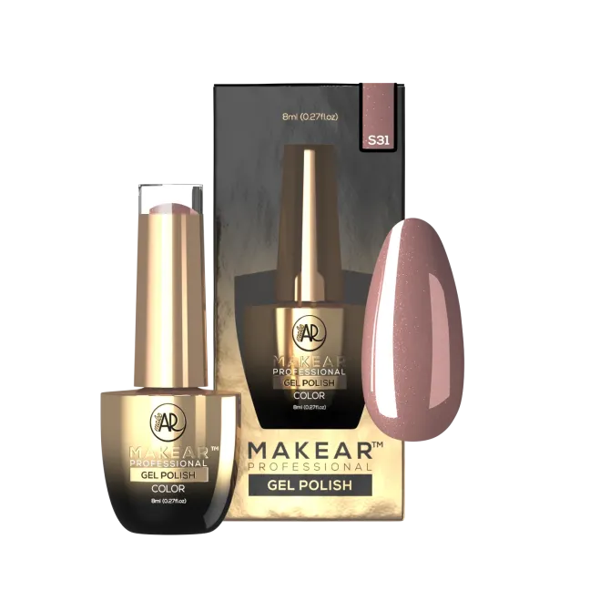 Semipermanente Polish GLITTER DIAMOND S31 Makear 8 gr, unghie Makear, SEMIPERMANENTI unghie.