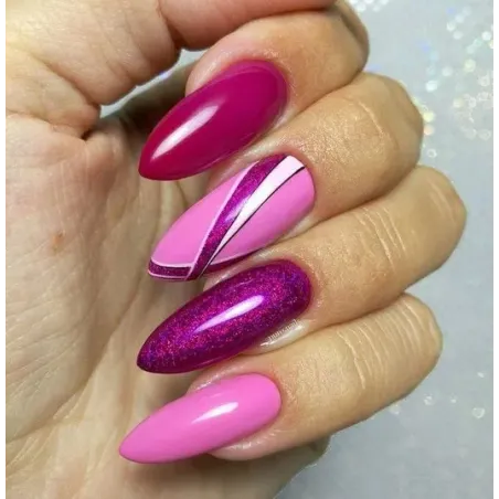 Semipermanente Polish GLITTER DIAMOND S18 Makear 8 gr, unghie Makear, SEMIPERMANENTI unghie.