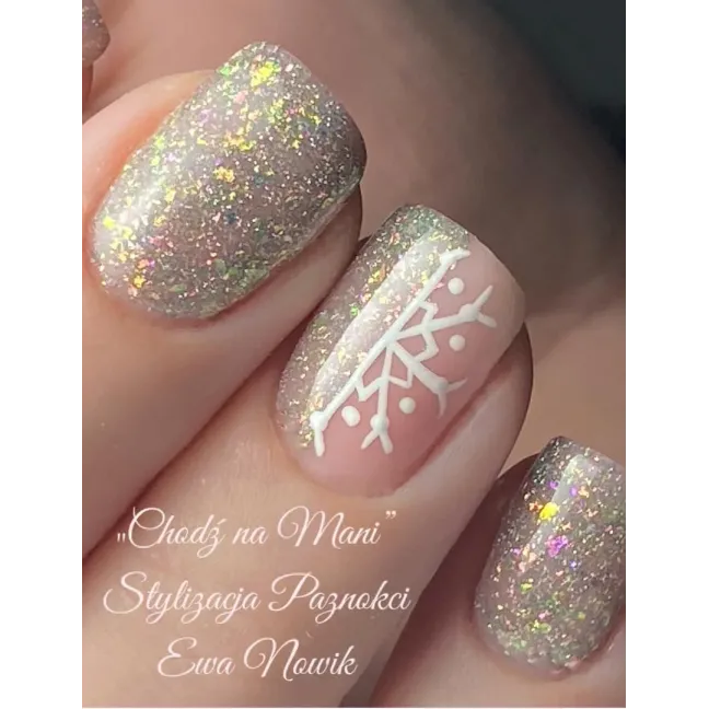 Semipermanente Polish GLITTER DIAMOND S48 Makear 8 gr, unghie Makear, SEMIPERMANENTI unghie.