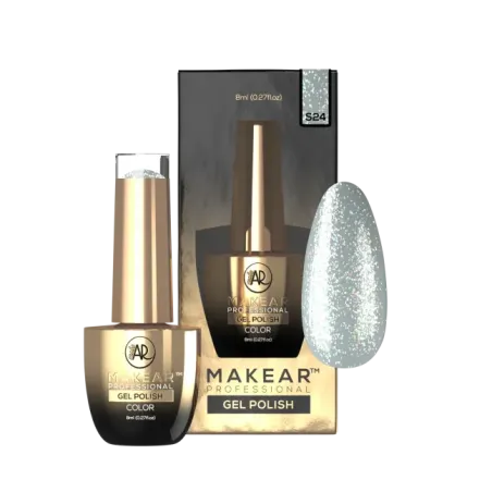 Semipermanente Polish GLITTER DIAMOND S24 Makear 8 gr, unghie Makear, SEMIPERMANENTI unghie.