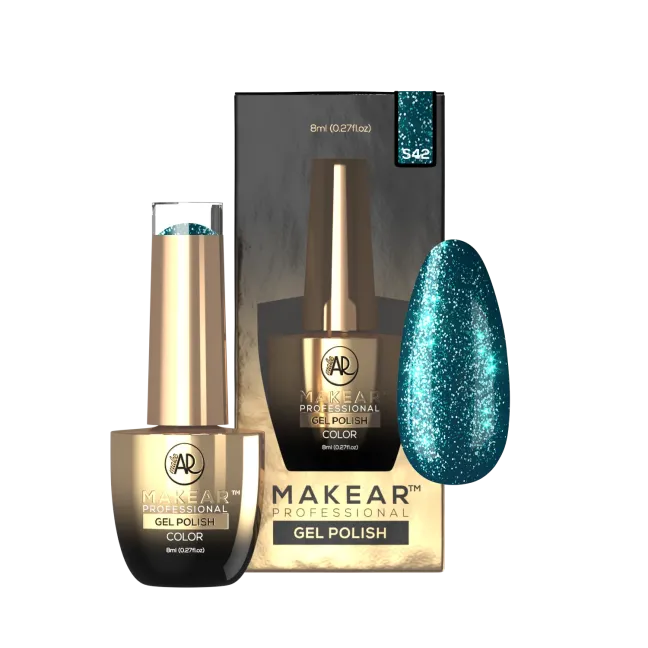 Semipermanente Polish GLITTER DIAMOND S42 Makear 8 gr, unghie Makear, SEMIPERMANENTI unghie.