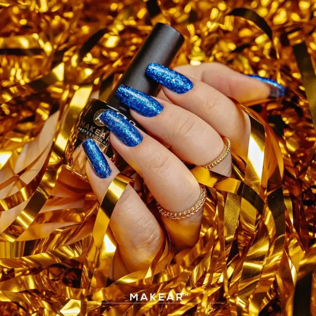 Semipermanente Polish GLITTER DIAMOND S41 Makear 8 gr, unghie Makear, SEMIPERMANENTI unghie.