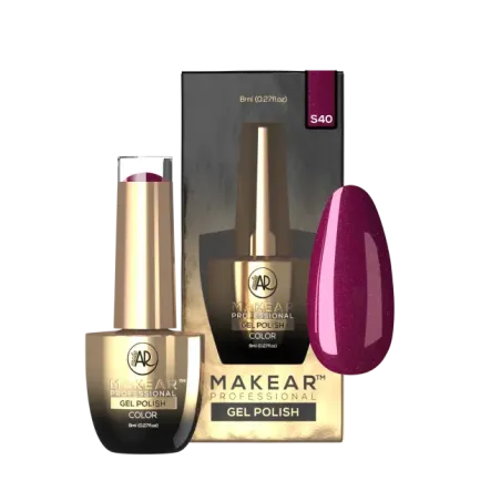 Semipermanente Polish GLITTER DIAMOND S40 Makear 8 gr, unghie Makear, SEMIPERMANENTI unghie.