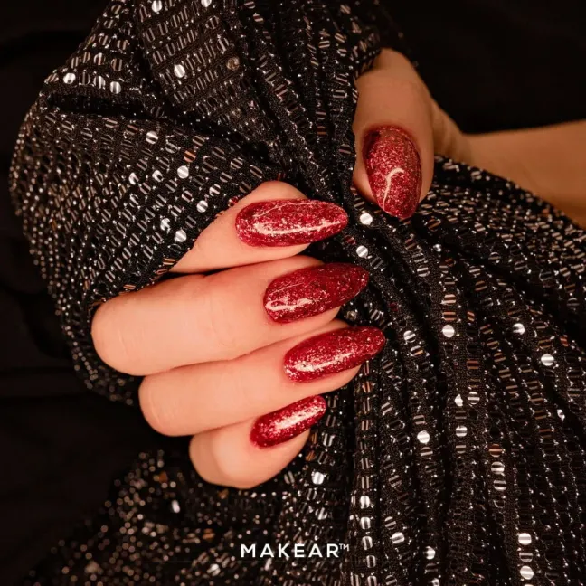Semipermanente Polish GLITTER DIAMOND S39 Makear 8 gr, unghie Makear, SEMIPERMANENTI unghie.
