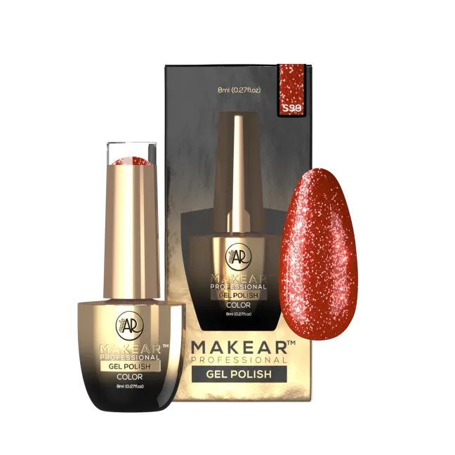 Semipermanente Polish GLITTER DIAMOND S39 Makear 8 gr, unghie Makear, SEMIPERMANENTI unghie.