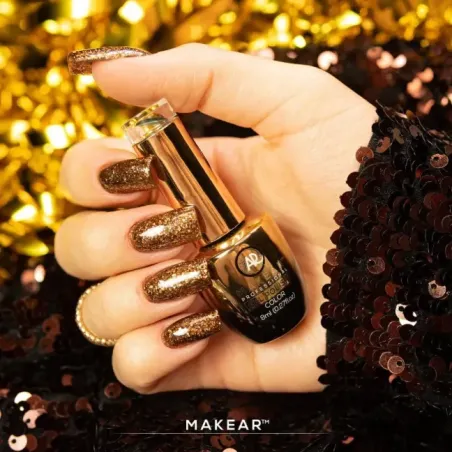 Semipermanente Polish GLITTER DIAMOND S38 Makear 8 gr, unghie Makear, SEMIPERMANENTI unghie.