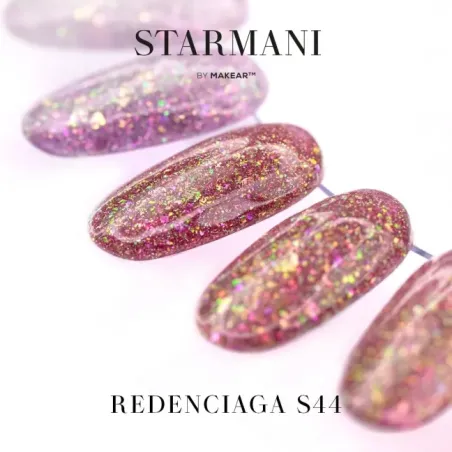 Semipermanente Polish GLITTER DIAMOND S44 Makear 8 gr, unghie Makear, SEMIPERMANENTI unghie.