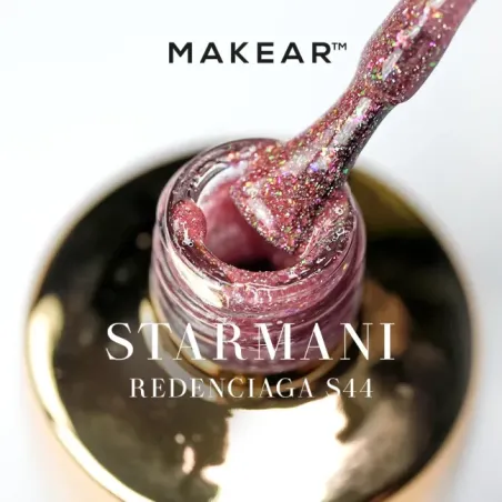 Semipermanente Polish GLITTER DIAMOND S44 Makear 8 gr, unghie Makear, SEMIPERMANENTI unghie.