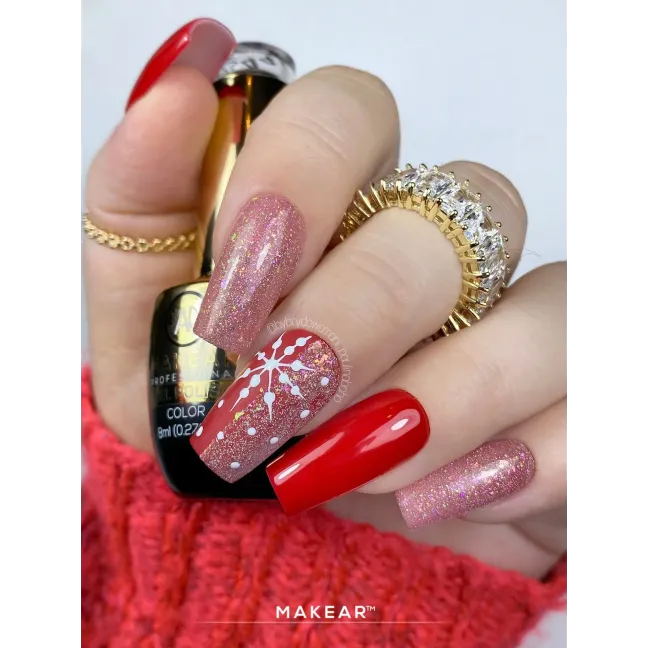 Semipermanente Polish GLITTER DIAMOND S44 Makear 8 gr, unghie Makear, SEMIPERMANENTI unghie.