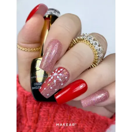 Semipermanente Polish GLITTER DIAMOND S44 Makear 8 gr, unghie Makear, SEMIPERMANENTI unghie.