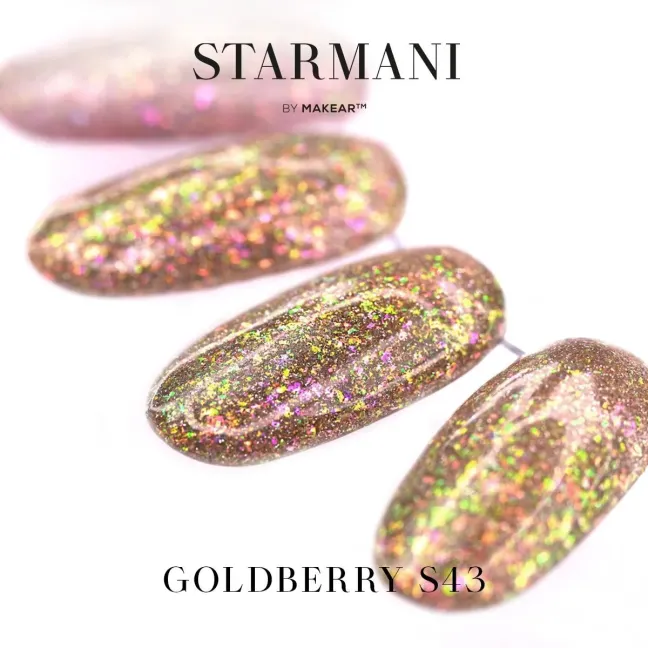 Semipermanente Polish GLITTER DIAMOND S43 Makear 8 gr, unghie Makear, SEMIPERMANENTI unghie.