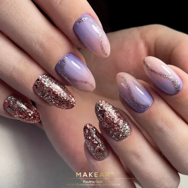 Semipermanente Polish GLITTER DIAMOND S09 Makear 8 gr, unghie Makear, SEMIPERMANENTI unghie.