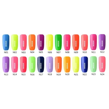 Semipermanente Polish NEON N02 Makear 8 gr, unghie Makear, SEMIPERMANENTI unghie.