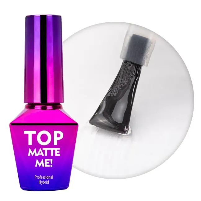Finish senza dispersione MATTE ME Mollylac Allepaznokcie 10 ml, unghie Allepaznokcie, BASI & TOP unghie.